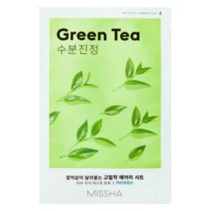 MISSHA Airy Fit Green Tea fátyolmaszk zöldtea-kivonattal