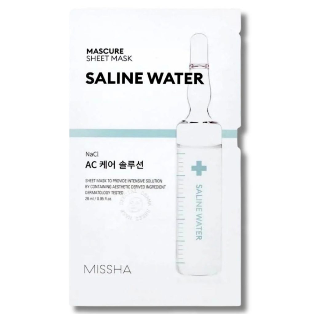 MISSHA Mascure Saline Water – nyugtató és hidratáló fátyolmaszk