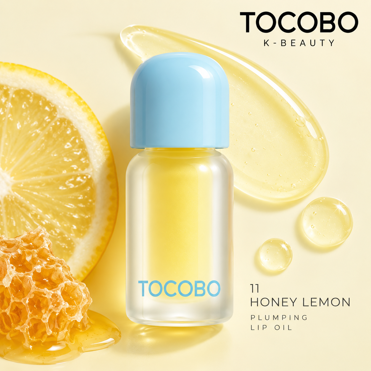 TOCOBO Honey Lemon dúsító hatású ajakolaj