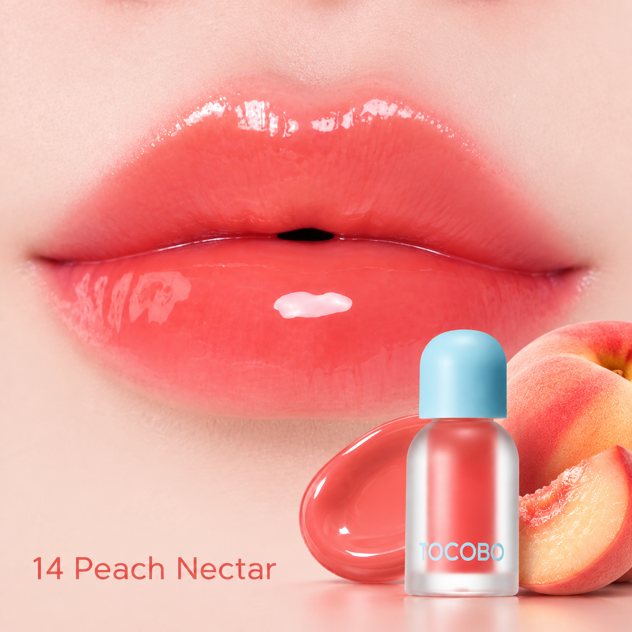 TOCOBO Peach Nectar dúsító ajakolaj